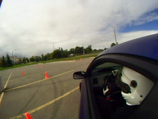 Wes navigating through the course....
